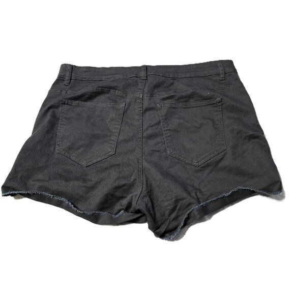 H&M Sz 12 Womens Black Casual Denim Shorts - Picture 4 of 6